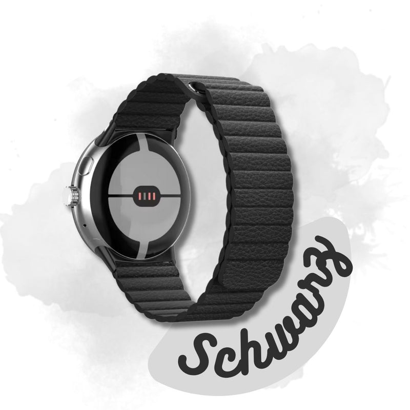 Leder Armband Loop mit Magnet für Samsung Huawei Amazfit Watch 20mm 22mm