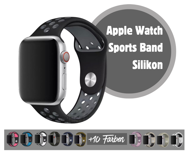 Silikon Sport Armband für Apple Watch Ultra 2 Series 9 8 7 6 5 4 3 2 1 & SE