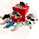 3D Sneaker Schlüsselanhänger im Mini Schuhkarton – Nike Air Force Style – Kult Keychain für Sneaker Fans