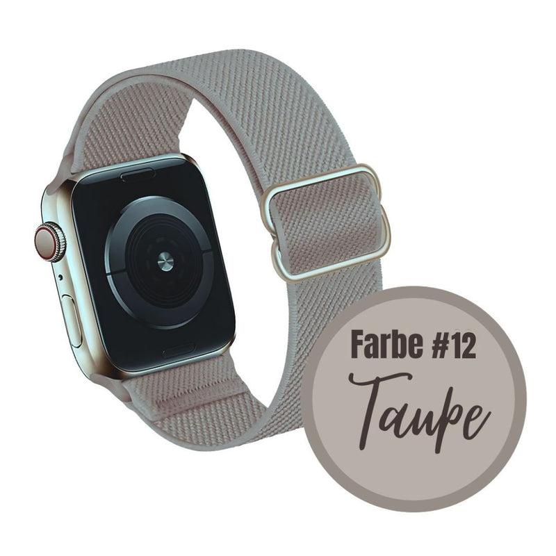 Armband für Apple Watch Series 10 9 8 7 6 5 4 3 2 1 Ultra / SE flexibel elastisch Nylon Band