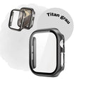 Schutzhülle mit Glas für Apple Watch Series 7 / 8 / 9 / 10 / 11 Ultra / Ultra 2 / Ultra 3 Case 9H Glas 41 42 44 45 46 49mm