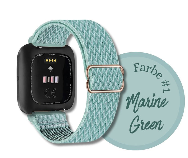 Armband elastisch für Fitbit Versa und Versa 2 Nylon Loop