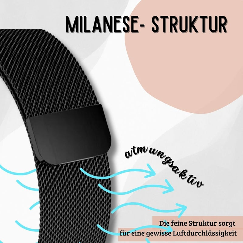 Milanese Loop Armband mit Magnet für Huawei Garmin Amazfit Samsung Watch 20mm 22mm