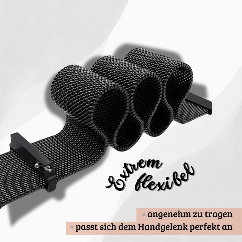 Milanese Loop Armband mit Magnet für Huawei Garmin Amazfit Samsung Watch 20mm 22mm