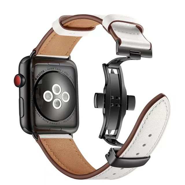 Leder Armband Apple Watch Ultra / Ultra 2 und Series 9/8/7/6/5/4/3/2/1 & SE