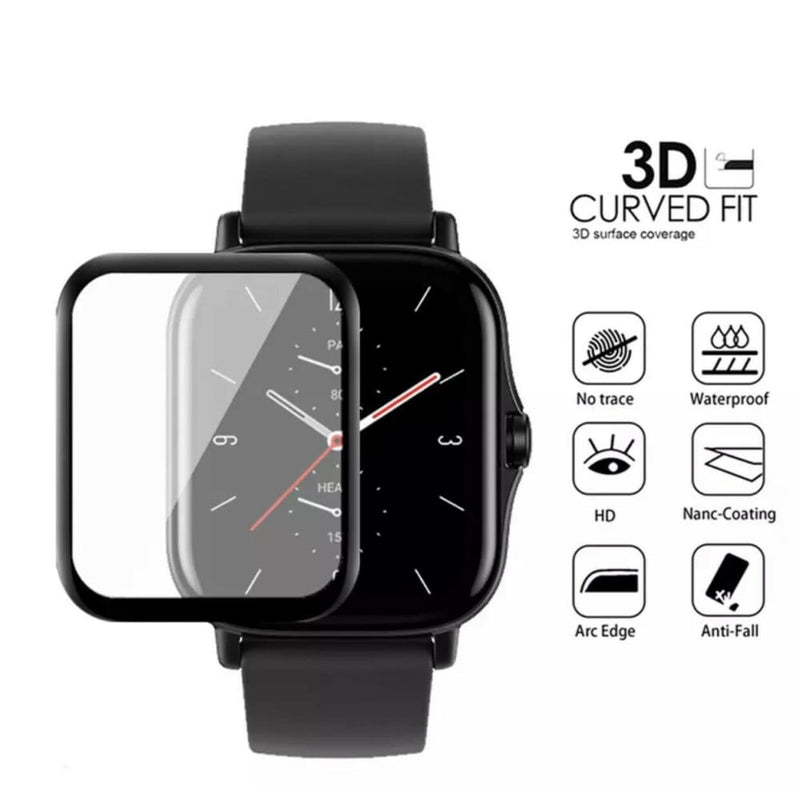 Schutzglas für Amazfit GTS 2 3D Schutzhülle Slim Smart Watch