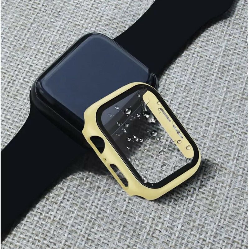 Für Apple Watch 6 5 4 3 SE Schutzhülle Glas Bumper 