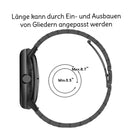 Metall Armband für Google Pixel Watch 1 2 3 Edelstahl Milanese Mesh Uhrenarmband