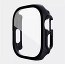 Schutzhülle mit Glas für Apple Watch Series 7 / 8 / 9 / 10 / 11 Ultra / Ultra 2 / Ultra 3 Case 9H Glas 41 42 44 45 46 49mm