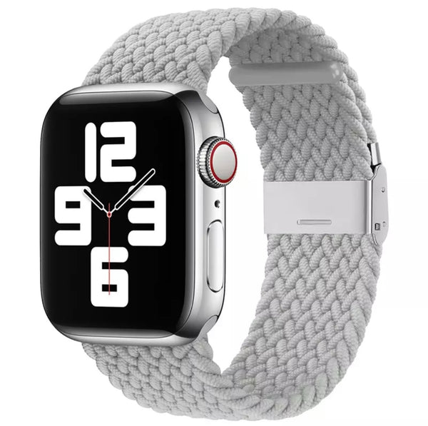 Geflochten Nylon Armband Apple Watch Ultra und Series 9/8/7/6/5/4/3/2/1 & SE mit Klappverschluss