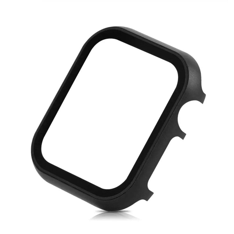 Für Apple Watch 6 5 4 Schutzhülle Alu Glas Bumper ✅ schwarz 