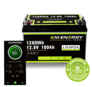 5M Energy 100Ah Lithium Batterie 12V LiFePO4 für Wohnmobil/Boot/Solar/Akku BMS 5.0 Bluetooth