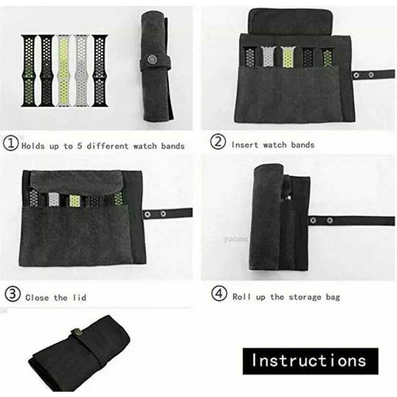 aufbewahrung armbänder apple watch Aufbewahrungstasche für Apple Watch Armbänder Smartwatch Armband Etui
