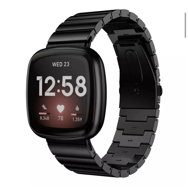 Für Fitbit Versa 3 /Sense Armband Luxus Edelstahl ✅Stainless