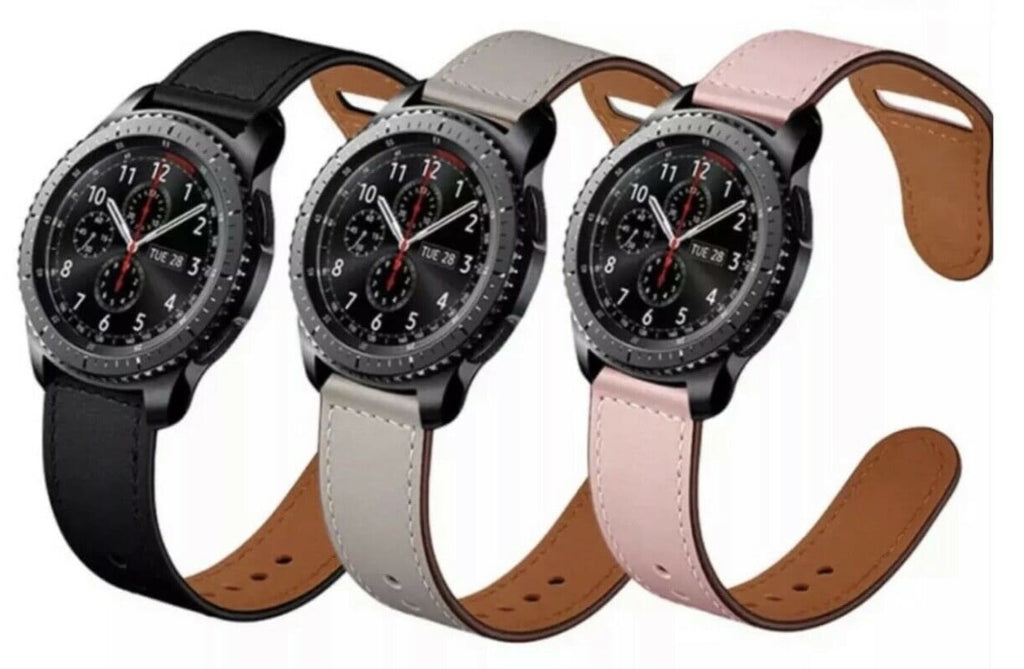armband gear s3 leder Leder Armband mit Druckknopf für Huawei Watch 20mm 22mm Ersatzband Led