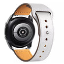 Leder Armband mit Druckknopf für Huawei Watch - weiß / 