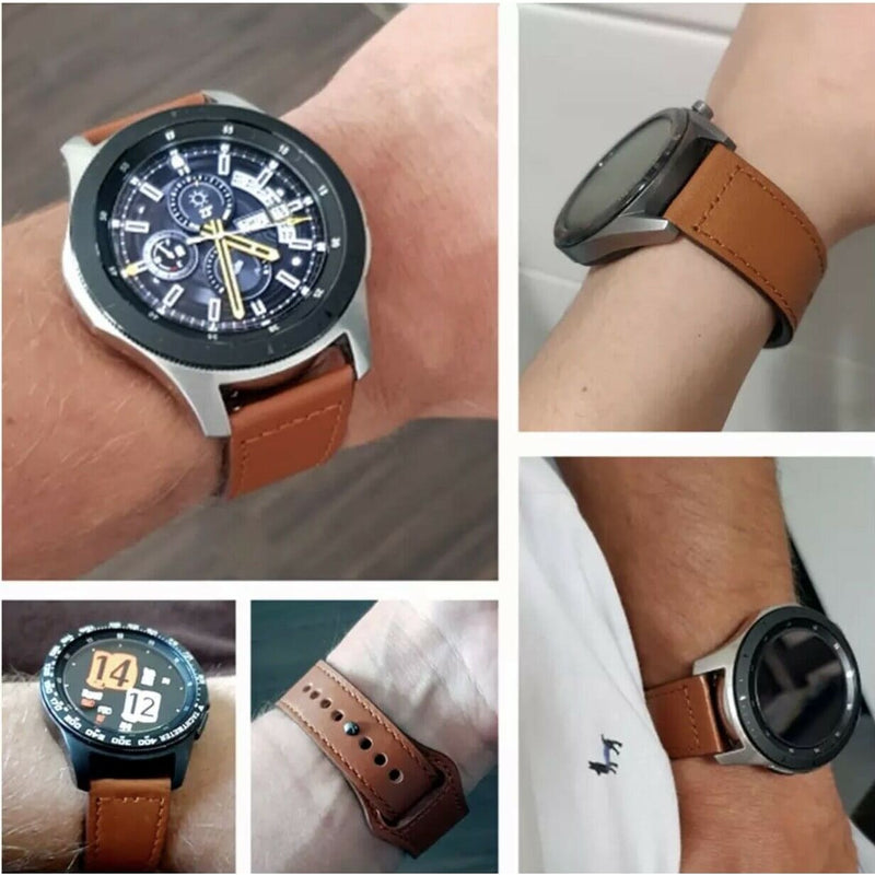 armband galaxy gear s2 Leder Armband mit Druckknopf für Samsung Galaxy Watch Samsung Active S