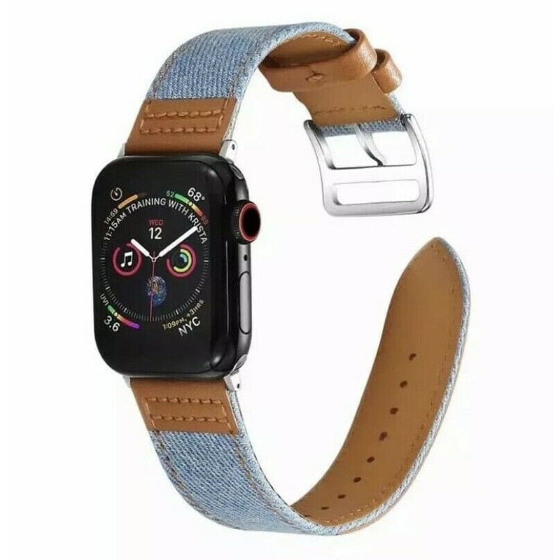 Für Apple Watch Armband SE 6 5 4 3 2 Leder ✅ Canvas Nylon 