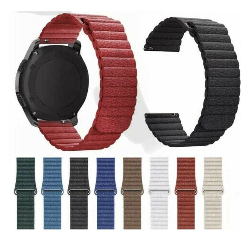 Für Huawei GT Active HONOR Leder Armband Magnet 20mm 22mm 