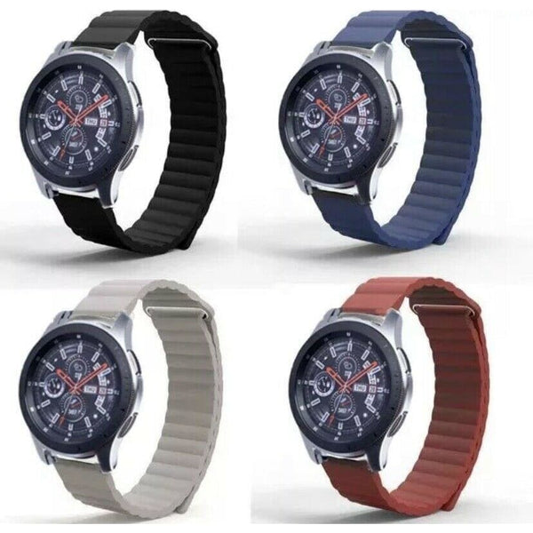 Für Samsung Galaxy Active GT 2 Gear S2 Leder Armband Magnet 