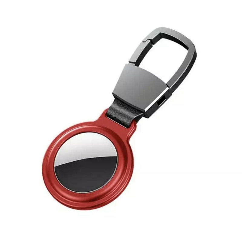 ⭐️ Für Apple AirTag Schutzhülle Metall Leder Magnet 
