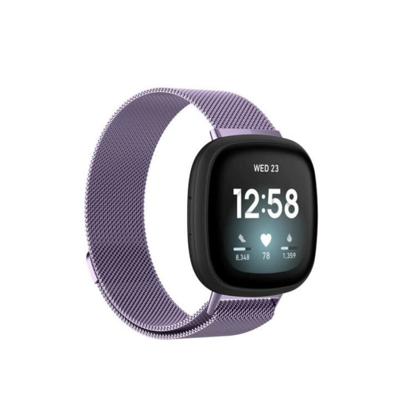 Für Fitbit Versa 3 Armband Milanese Loop ✅ Metall Magnet 