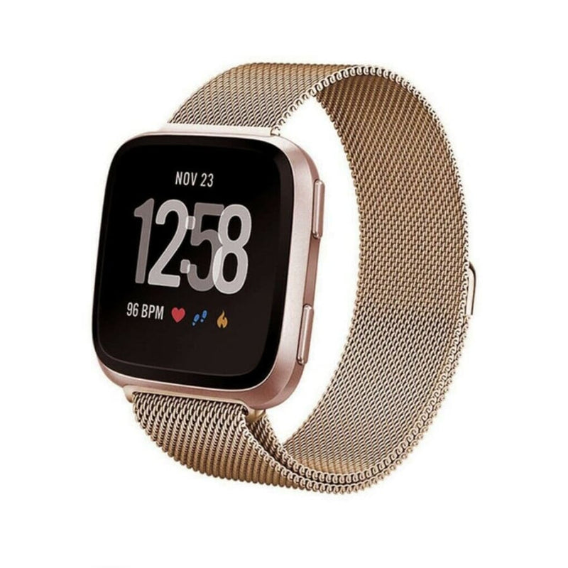 Für Fitbit Versa 3 Armband Milanese Loop ✅ Metall Magnet 