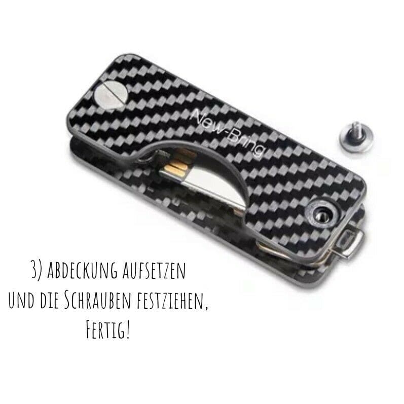 Schlüsselbund Schlüsselhalter Etui Carbon Organizer 