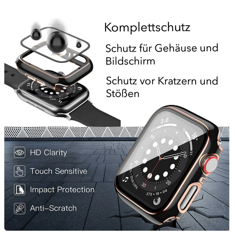 Für Apple Watch 4/5/6/SE Schutzhülle Glas Hülle ✅ Display 