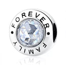 Silber Anhänger Charm Forever Family für Pandora Armband - 