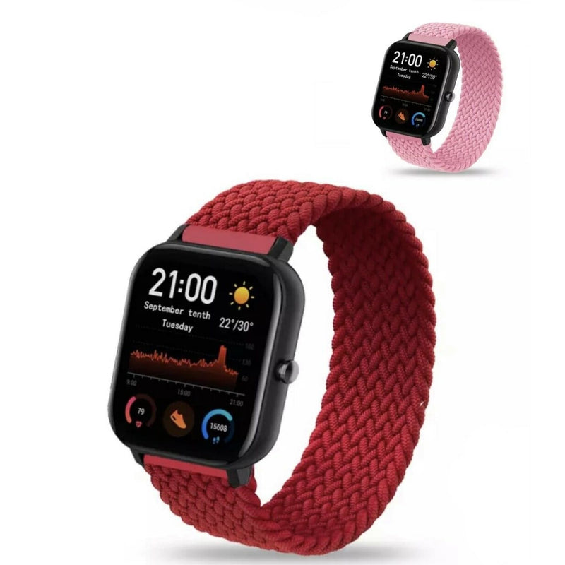 Für Amazfit Solo Loop Armband 20 22 mm Nylon Geflochten GTS 