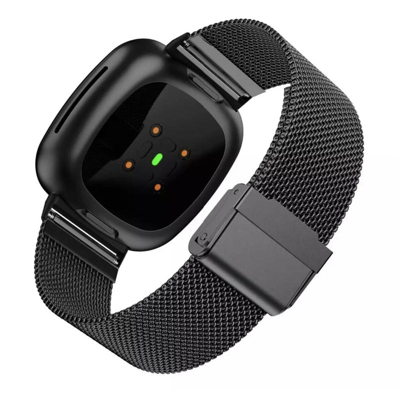 Für Fitbit Versa 3 und Sense Milanese Armband ✅ Stainless 