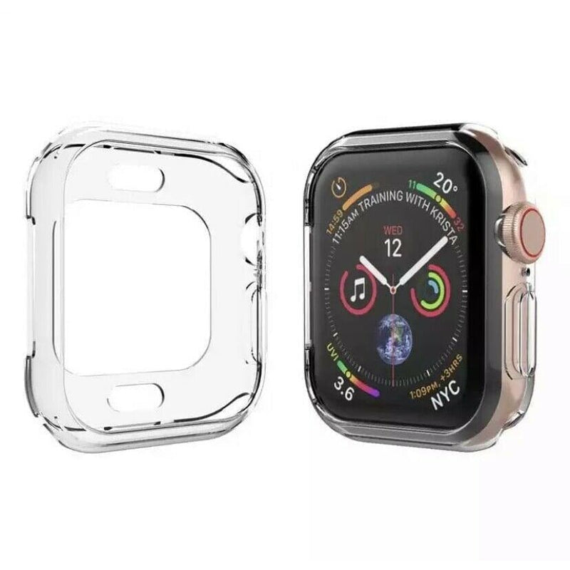 Für Apple Watch Schutzhülle SE 6 5 4 3 klar Case Weiche TPU 